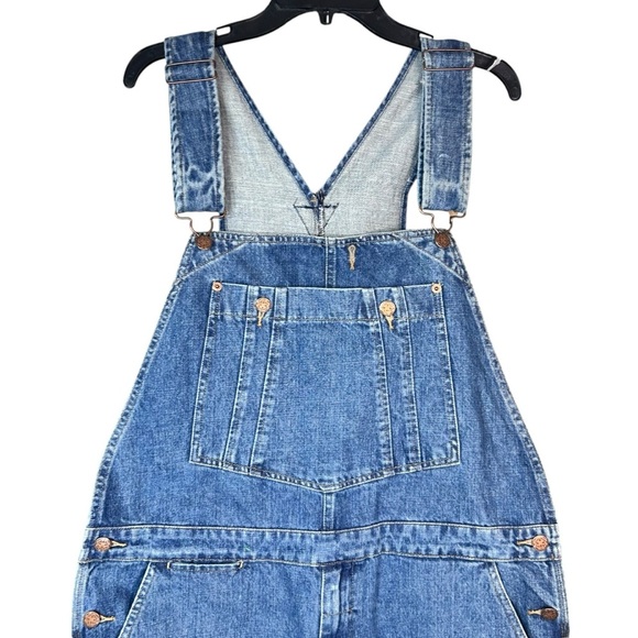 Oshkosh B'Gosh Overalls Bibs 36 Medium Wash Carpenter Farm Ranch Grunge - Picture 3 of 12